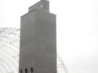 Secador de grãos em blocos de concreto