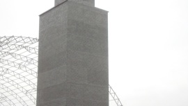 Secador de grãos em blocos de concreto